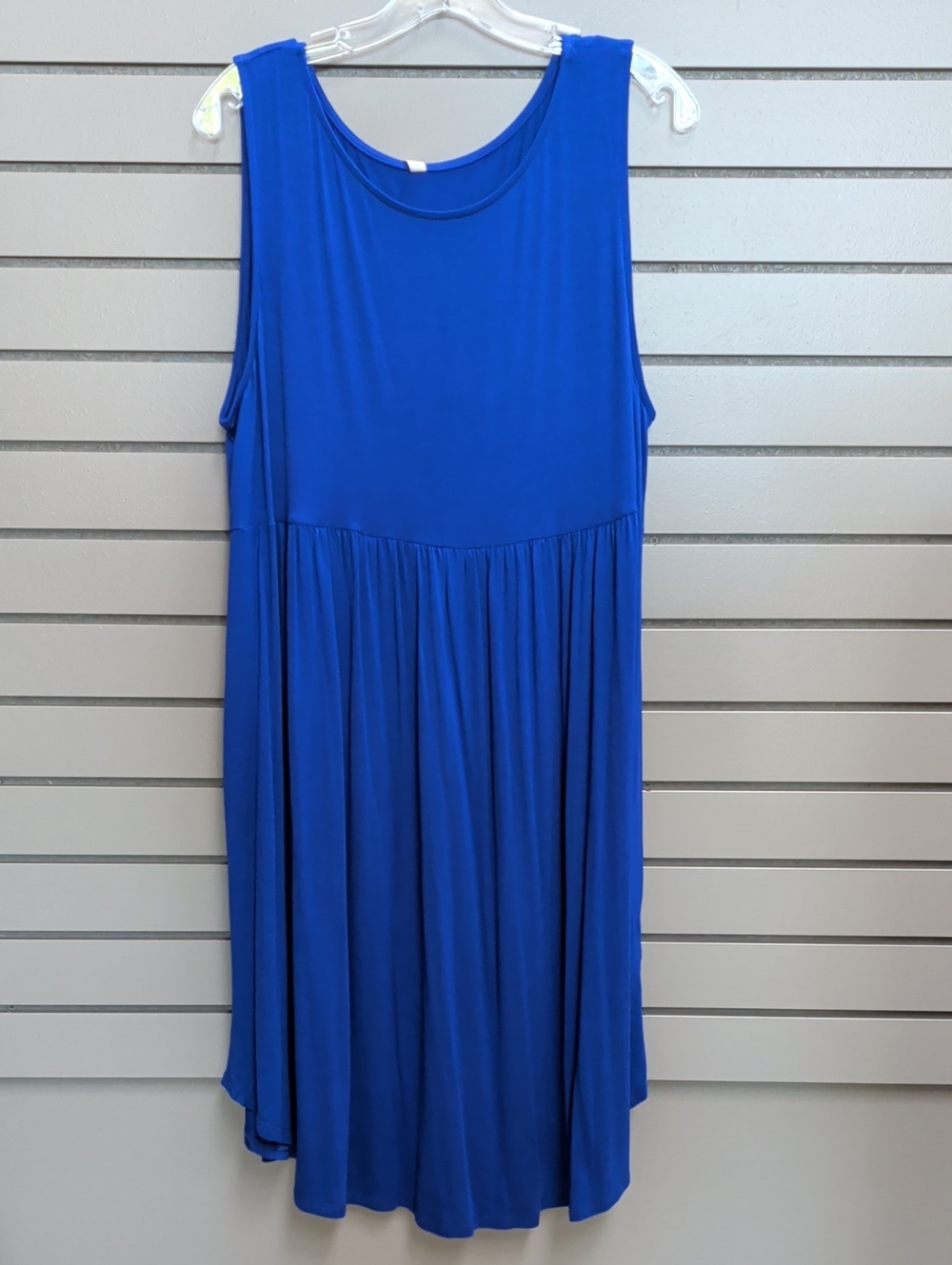 Emerald NWT 3X Royal Blue Sleeveless Gathered Swing Dress